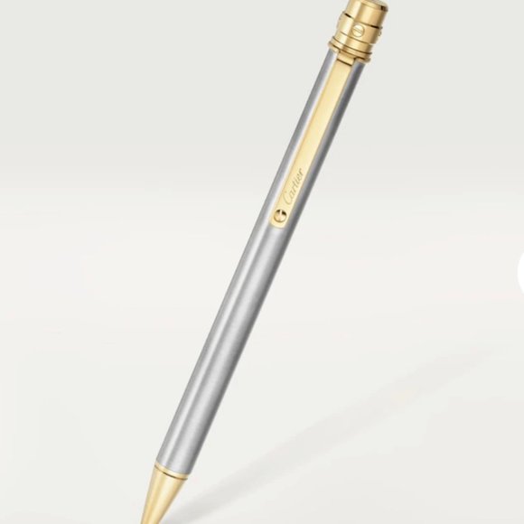 🎉SOLD🎉 Cartier de Santos Ballpoint Pen Palladium Finish Luxury Pen - Picture 7 of 12